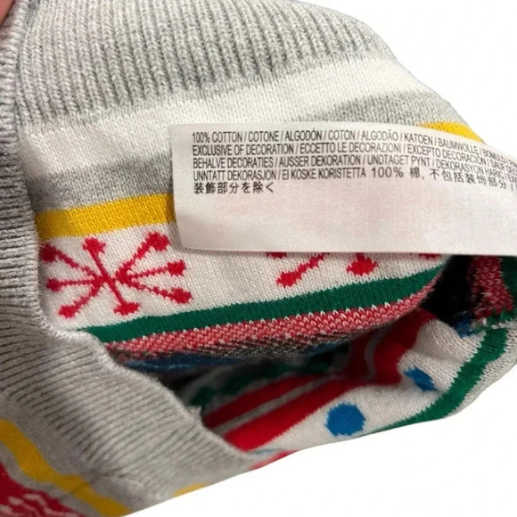 Disney Mickey Mouse Christmas Multi Color Toddler Sweater Size 12-18 Months - Picture 7 of 7